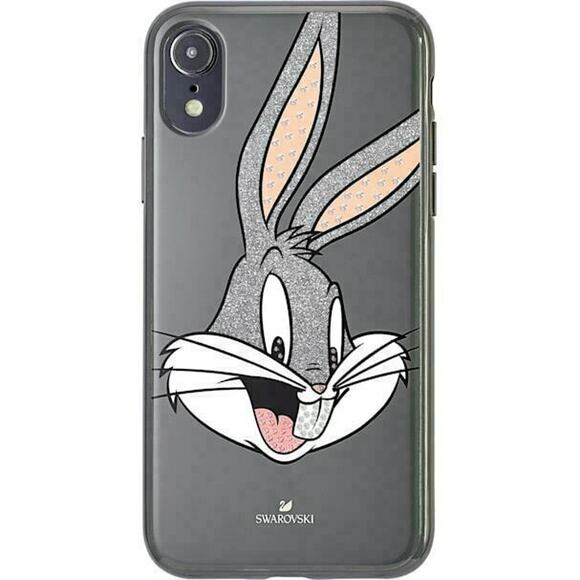 Swarovski Looney Tunes Bugs Bunny Smartphone iPhone XR Case Gray - Picture 3 of 4